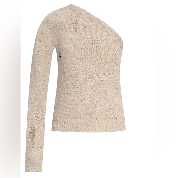 NWT Helmut Lang Distressed Wool- Blend Sweater, size L - Picture 4 of 12